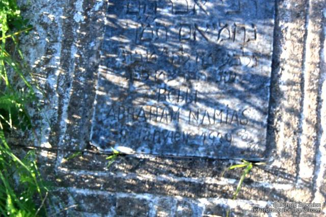 Pierre tombale de ABRAHAM NAMIAS